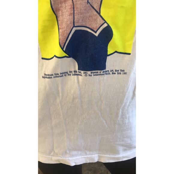 Fruit of The Loom Girl with Ball 1961 Painting Recreation  '91 Tank Top Size L - Picture 7 of 9